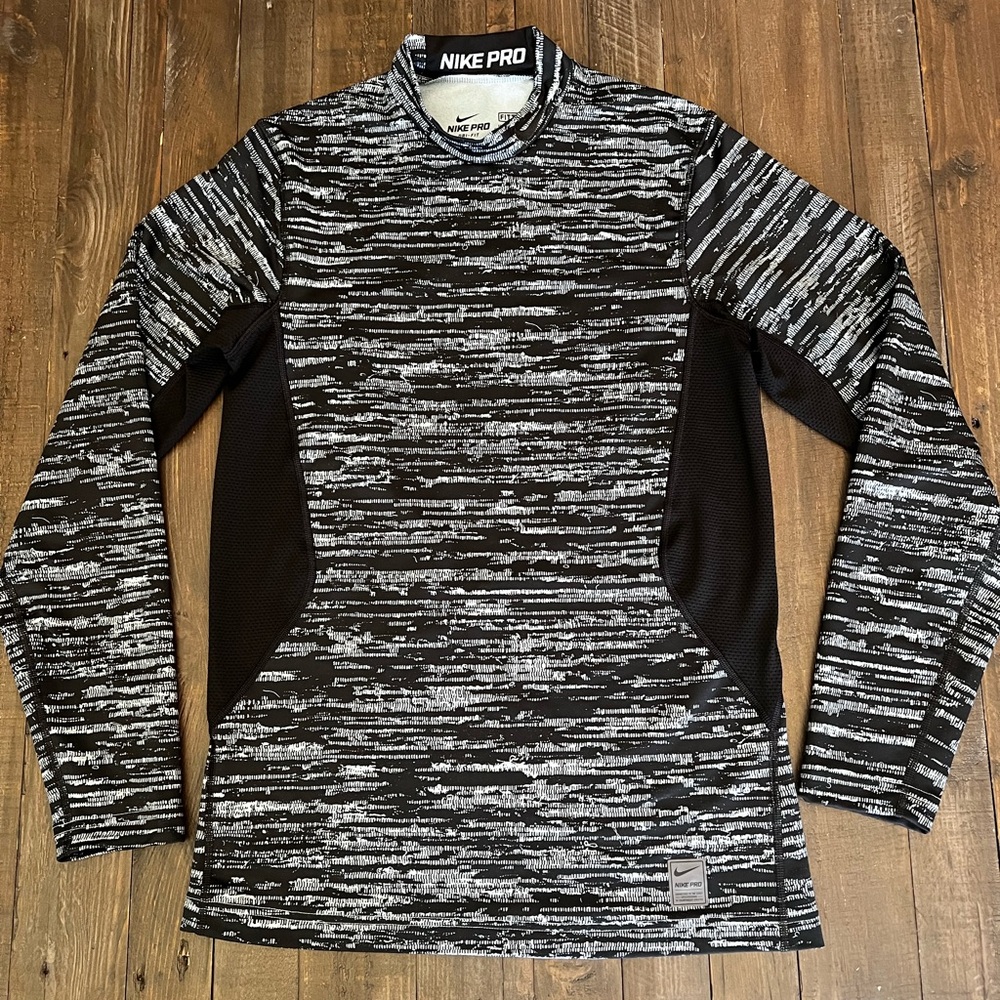 Men’s Nike Pro Combat Dri-Fit Grey Hyperwarm